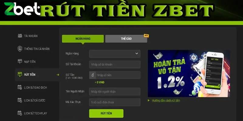 ZBET hỗ trợ người chơi nhiều phương thức giao dịch